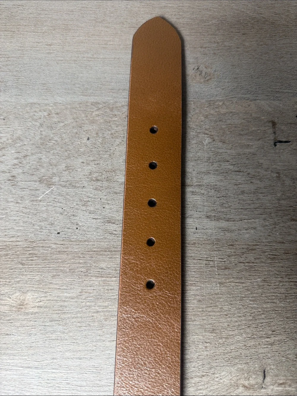 Joe’s Men's Cognac Brown Leather Belt with Silver Buckle